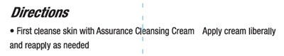 Walmart (Assurance Barrier Cream Dosage and Administration)